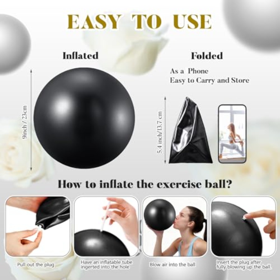 40개 9인치 운동용 필라테스 볼, 테라피 코어 요가  - Exercise Ball Stability 리뷰 및 가격