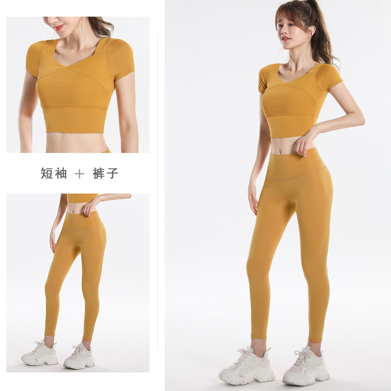 퀵 드라이 세트 스포츠탑 (내장 브라 포함) 플러스 사 - Yoga Fitness Top 리뷰 및 가격