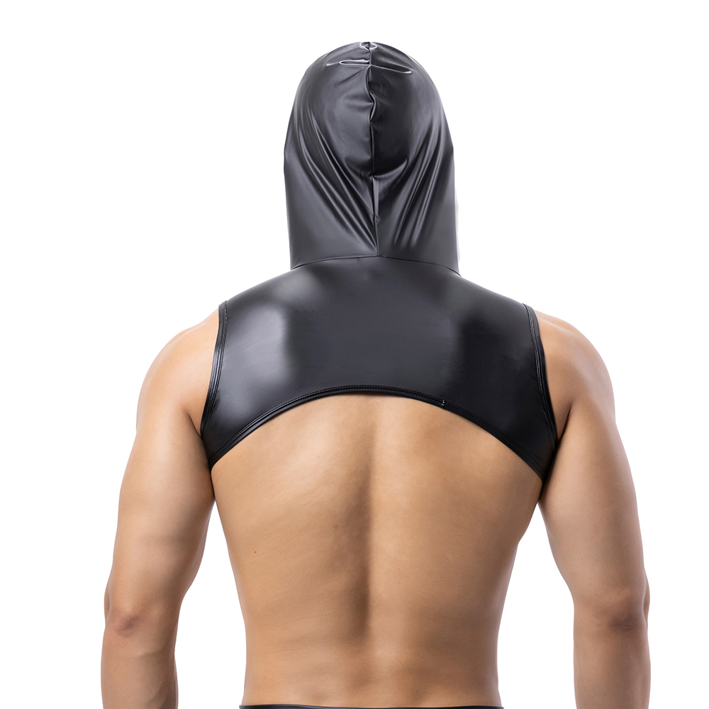 남성 가짜 가죽 후드 피트니스 탱크 탑 가슴 하네스 후 - Gymnastics Rings 리뷰 및 가격