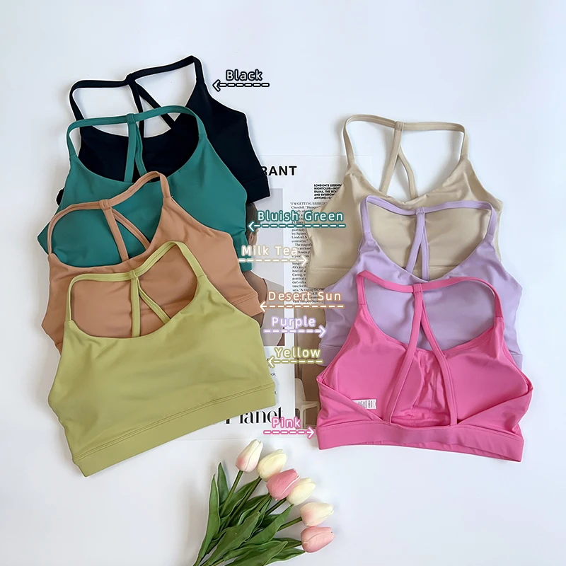 솔리드 컬러 여성용 스포츠 브라, 짐 요가 브라, 운동 - Yoga Fitness Matte 리뷰 및 가격